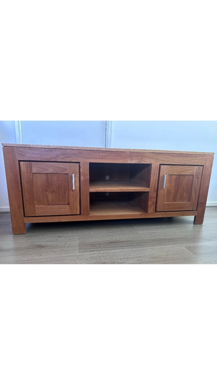 Vintage Tv‑Meubel – 150cm, Huis en Inrichting, Ophalen, 100 tot 150 cm, Teakhout, Zo goed als nieuw