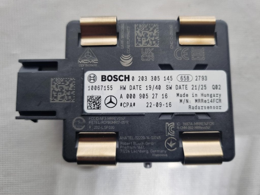 Radar sensor W205 C-Klasse A0009052716 X253 GLC, Niet ingevuld, Mercedes-Benz, Niet ingevuld, Nieuw