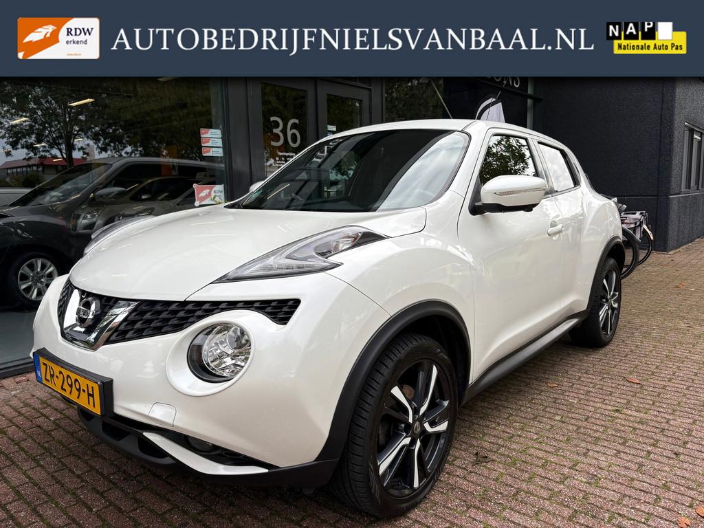 Nissan Juke 1.2 DIG-T S/S N-Vision Clima/Cruise/Navi/Camera, Voorwielaandrijving, 639 kg, Wit, Start-stop-systeem