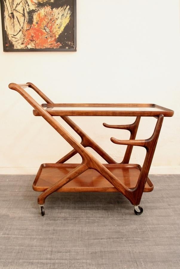 Cesare Lacca fifties serving cart for Cassina vintage design, Ophalen, Gebruikt, -, -