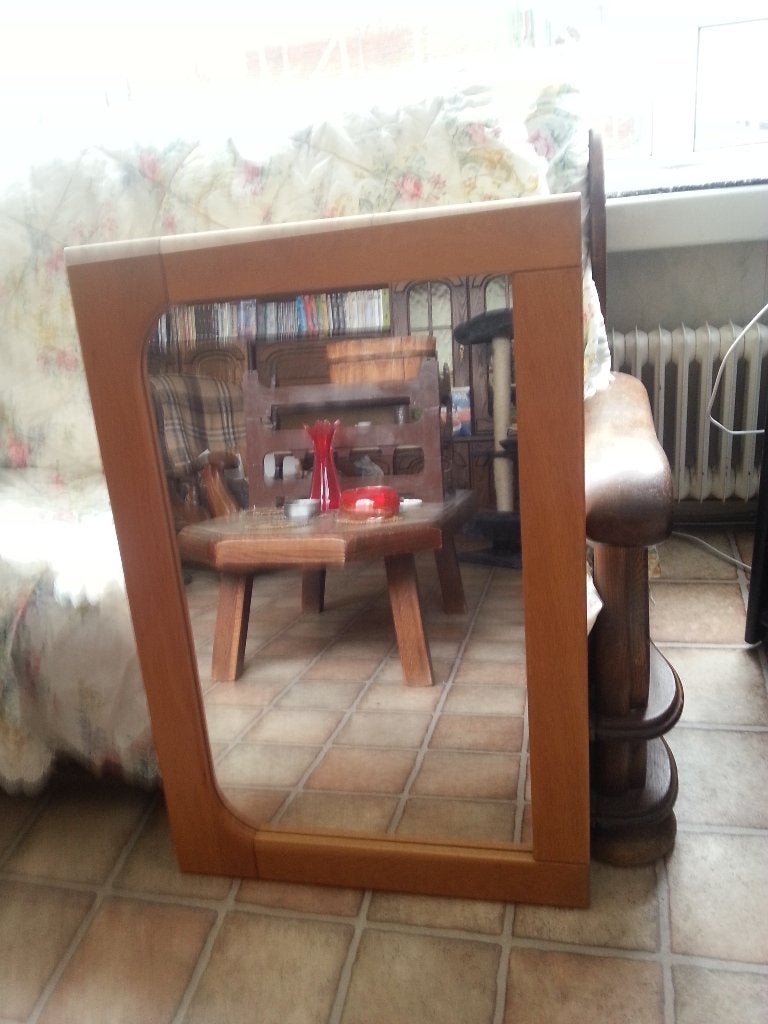Oude Grote Spiegel, Ophalen, Gebruikt, Minder dan 100 cm, Rechthoekig