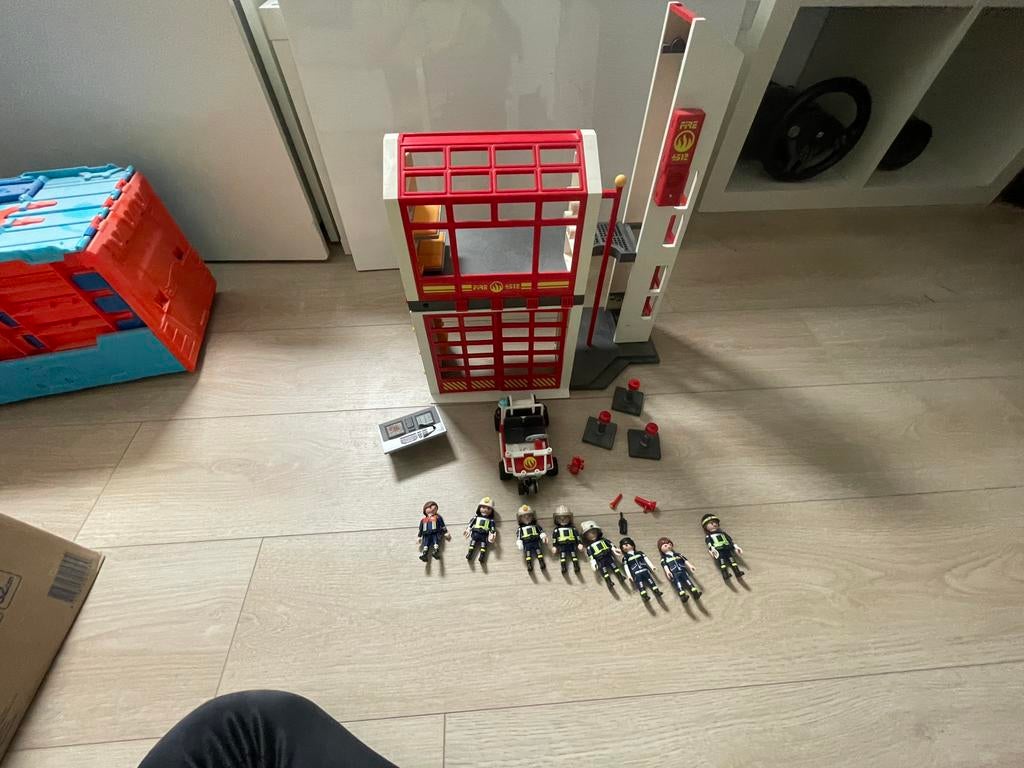 Brandweer karzene playmobil, Kinderen en Baby's, Speelgoed | Playmobil, Ophalen, Zo goed als nieuw