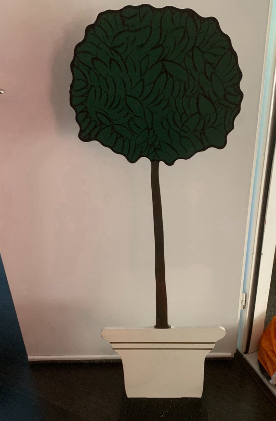 Handgemaakte houten boom als decoratie, Ophalen, Binnen