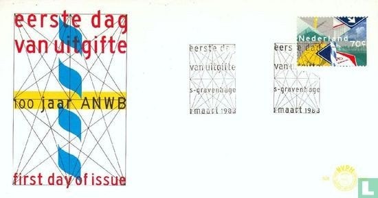 FDC E207 100 jaar ANWB 1983 NL onbeschreven, Postzegels en Munten, Ophalen of Verzenden, Nederland