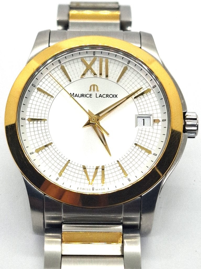 Maurice Lacroix Miros MI1066 Bicolor, Overige merken, Staal, Gebruikt, Staal