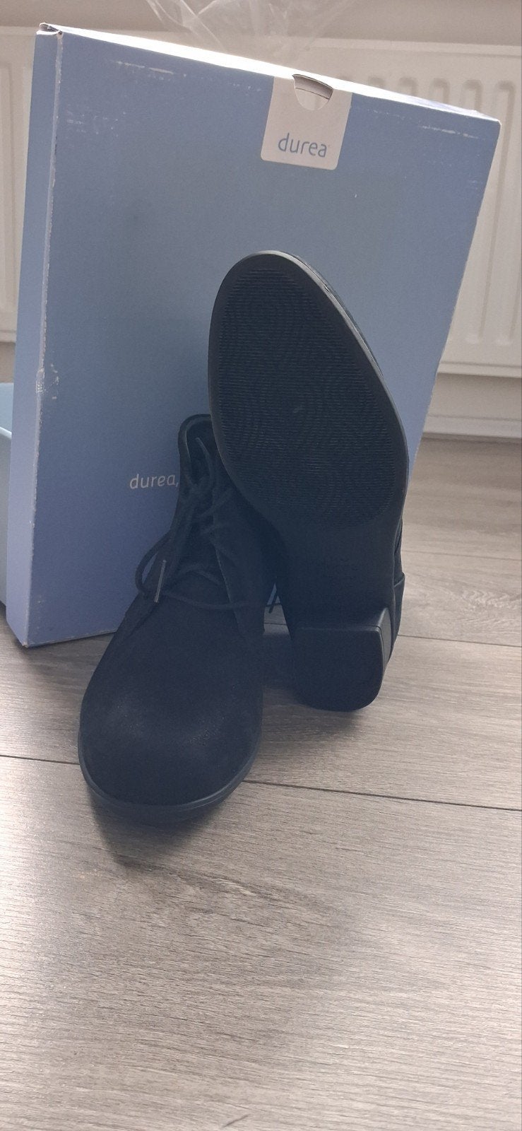Durea laarsjes, maat 36.5, nieuw, leer, Ophalen, Durea, Zwart, Lage of Enkellaarzen