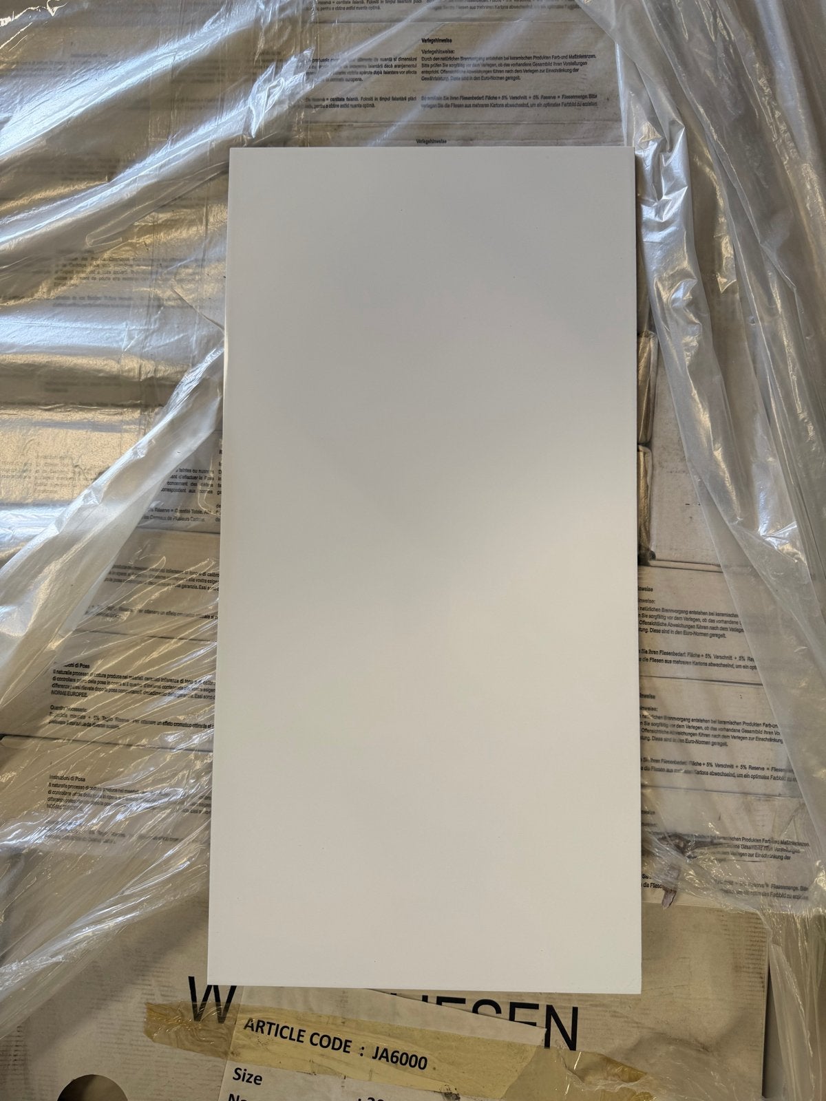 Restpartij: Grandeur JA6000 witte glossy wandtegels 30x60cm, 40 tot 60 cm, Nieuw, Ophalen of Verzenden, 10 m² of meer