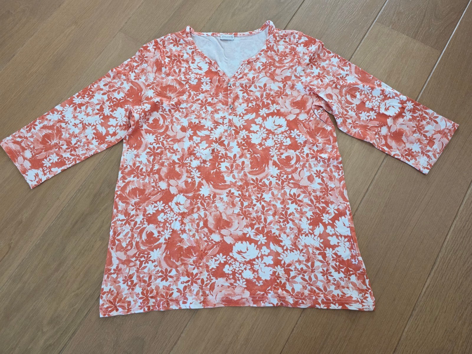 Roze/wit shirt, Atelier, maat 42, Atelier, Maat 42/44 (L), Nieuw, Ophalen of Verzenden