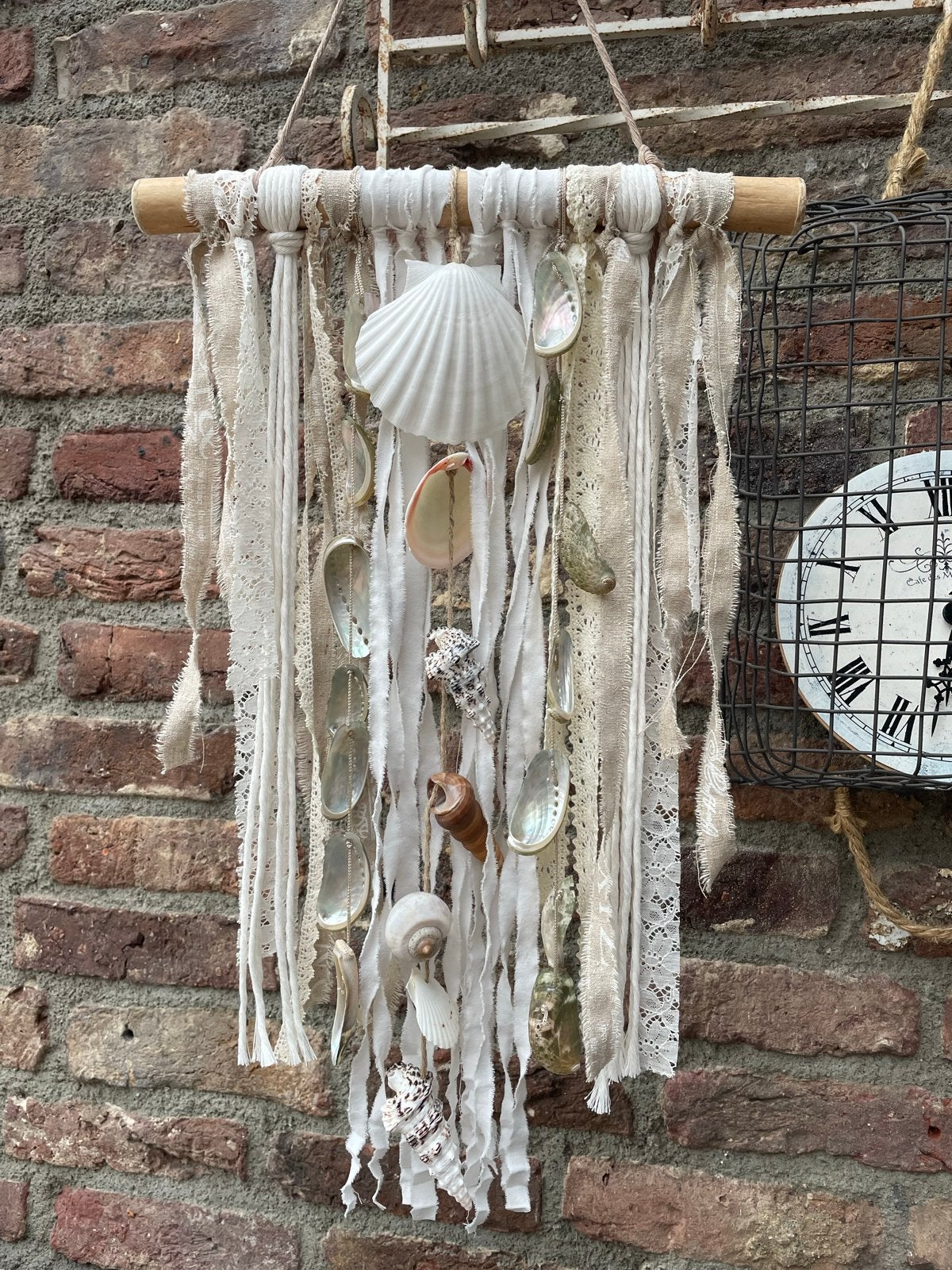 Handgemaakte Schelpen Hanger - Ibiza Stijl Wanddecoratie, Ophalen, Beige, Boho, Nieuw