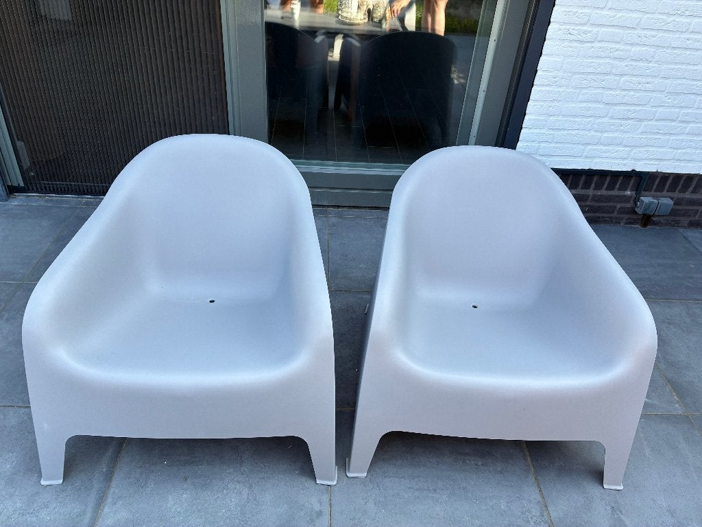 6 IKEA tuinstoelen, Ophalen, Zo goed als nieuw, Kunststof, Stapelbaar