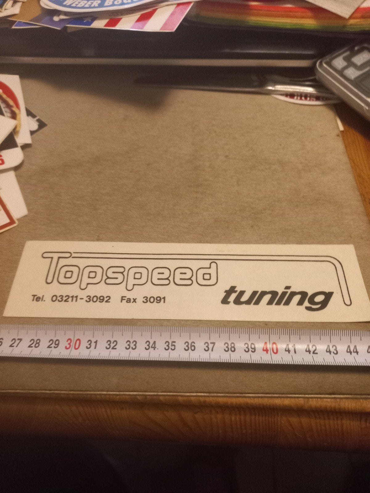 Vintage Topspeed Tuning Sticker - Auto Tuning Decal, Ophalen of Verzenden