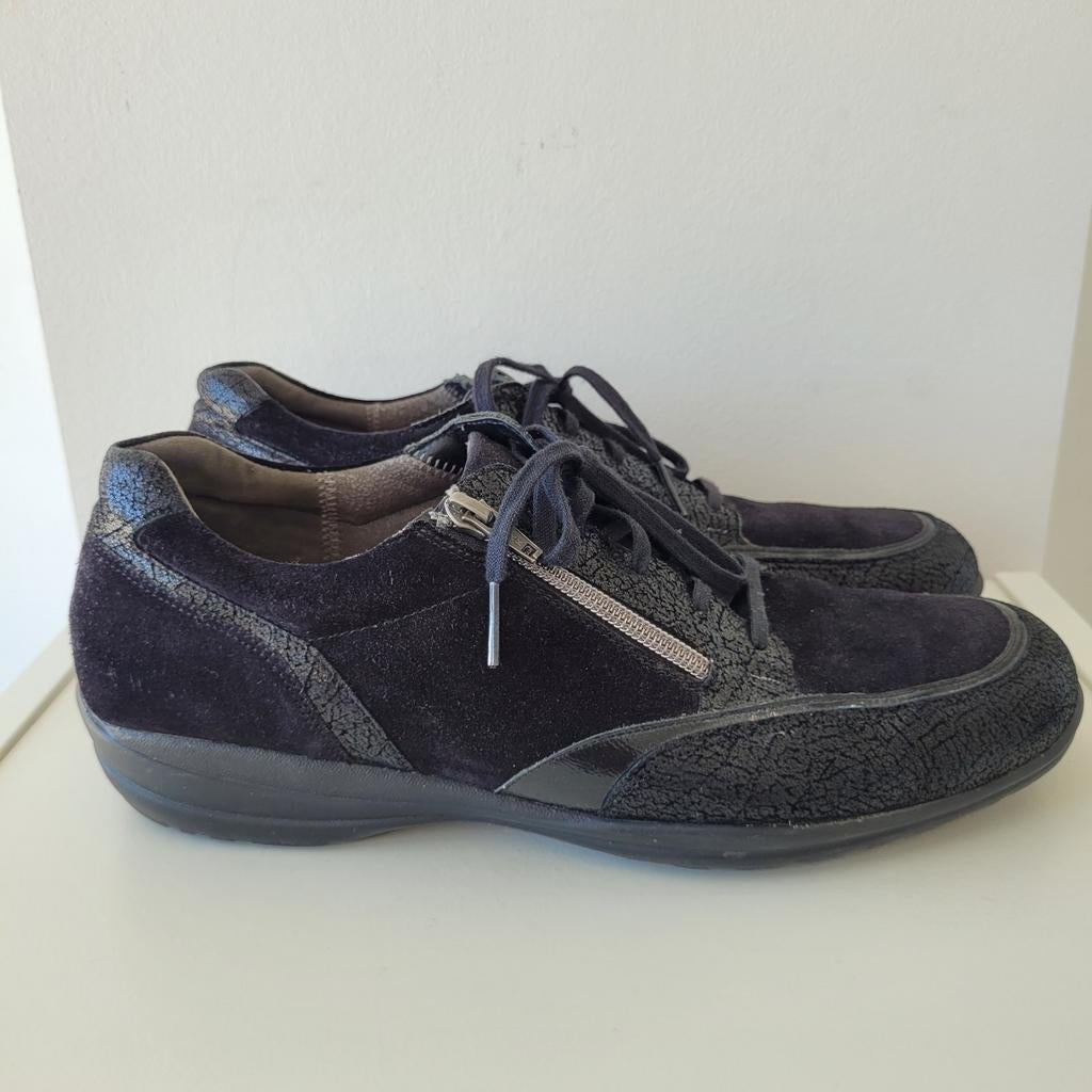 Durea veterschoenen sneakers dames maat 43 zwart corduroy, Durea, Schoenen met lage hakken, Zwart, Ophalen of Verzenden