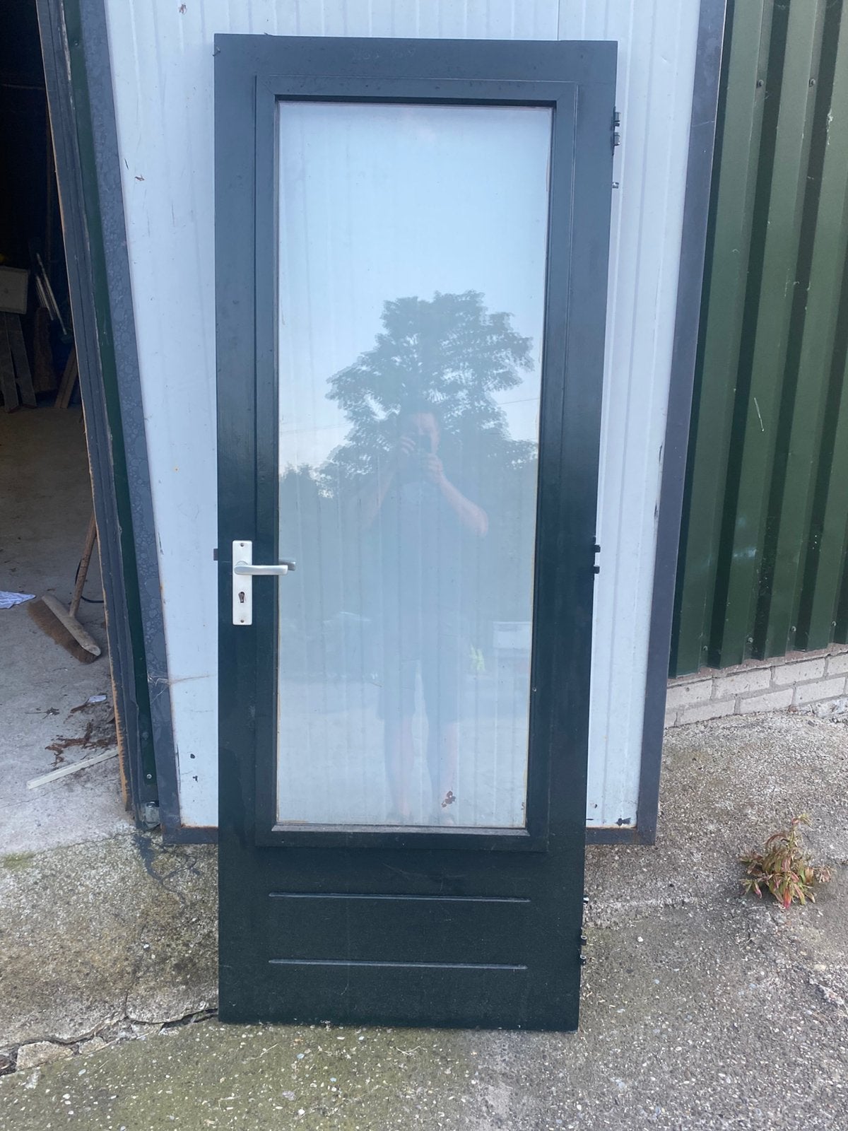 Te koop , zeer nette achterdeur 780x2015, Gebruikt, Minder dan 80 cm, Ophalen of Verzenden, Buitendeur