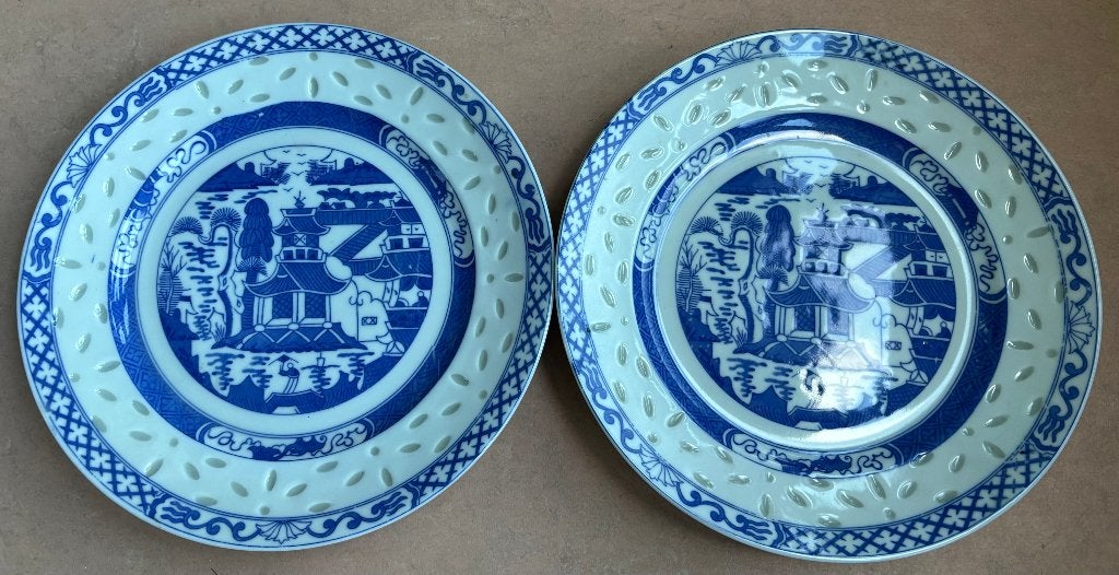 Twee fraaie rijstborden, Chinees porselein, Ophalen of Verzenden