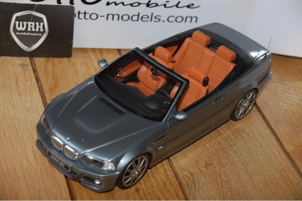 1:18 BMW M3 E46 CABRIO grey Otto mobile OT1006 inbox WRH, Hobby en Vrije tijd, Modelauto's | 1:18, Verzenden, Zo goed als nieuw