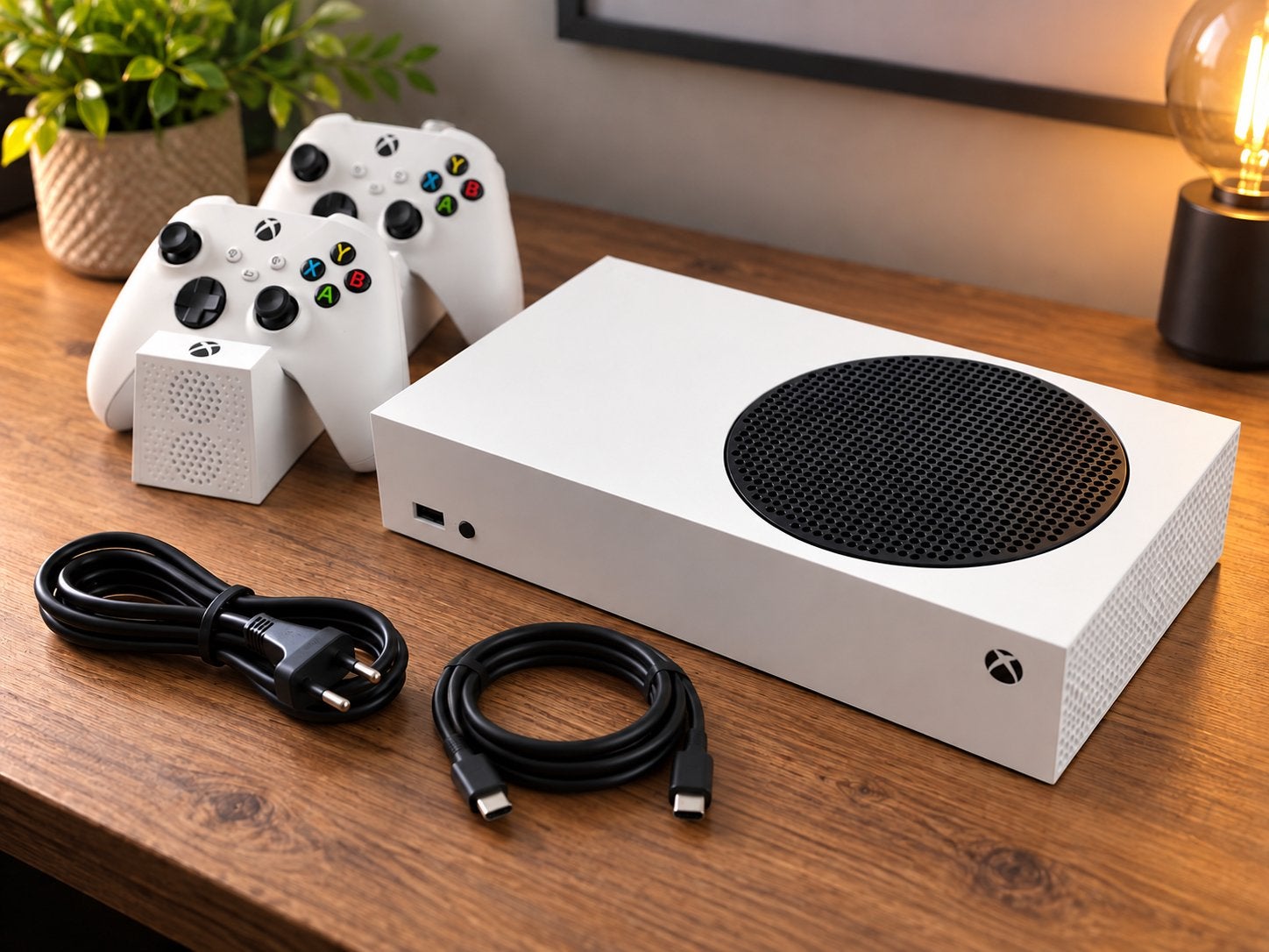 Xbox Series S met twee controllers, Ophalen of Verzenden, Zo goed als nieuw, Xbox Series S