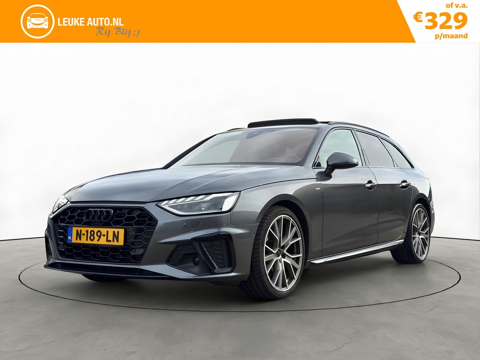 Audi A4 Avant 35 TFSI 3X S-Line Pano Head-UP 360 Camera Dode, Auto's, Gebruikt, 4 cilinders, A4, Leder