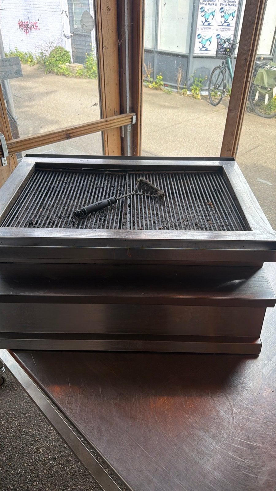 Professionele RVS Horeca Grill / Barbecue, Ophalen of Verzenden, Gebruikt