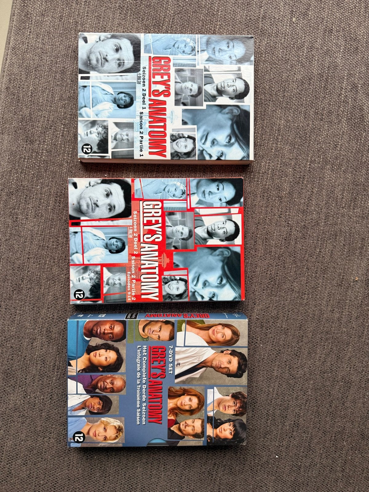 Grey's Anatomy Seizoen 1, 2 en 3 DVD Boxset, Cd's en Dvd's, Gebruikt, Seizoen 1, Drama, Ophalen of Verzenden