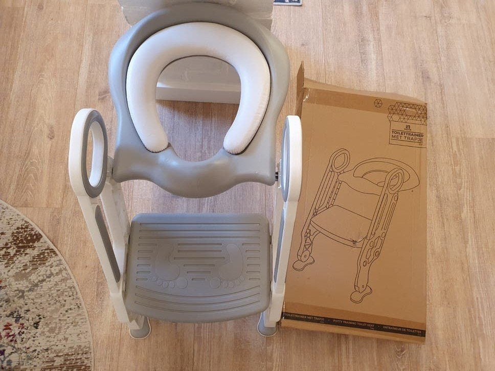 Toilettrainer en wc verkleiner met trapje LifeGoods, Ophalen of Verzenden, Gebruikt