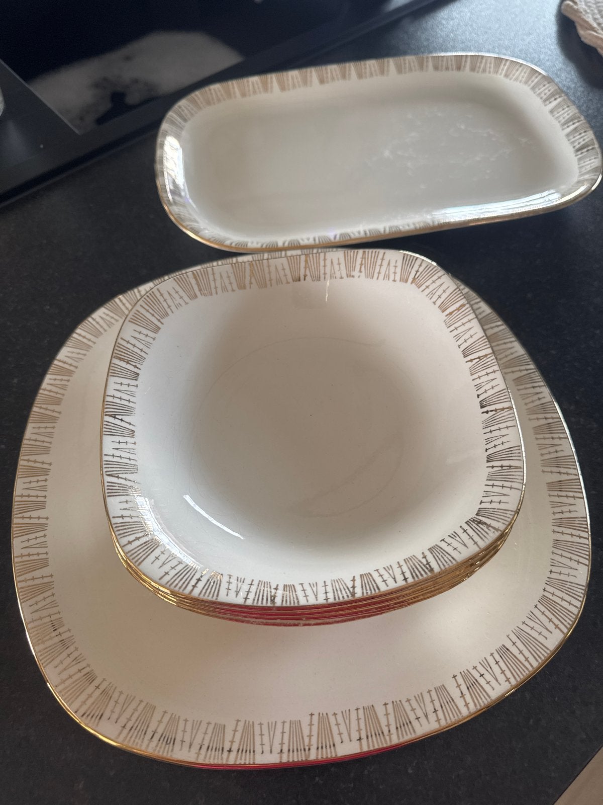 Vintage Boch Frères Keramis servies - Art Deco stijl, Antiek en Kunst, Antiek | Porselein, Ophalen of Verzenden