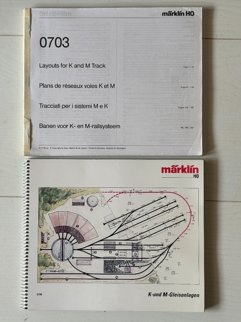 Märklin 0700 baanontwerpboek met 703 vertaalboek, Wisselstroom, Nieuw, Märklin, Boek, Tijdschrift of Catalogus