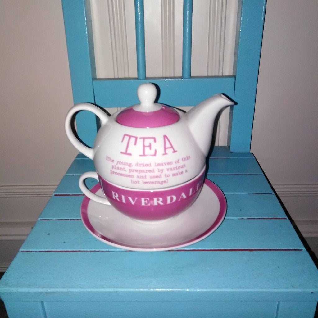 Tea for One theepotje Riverdale, Huis en Inrichting, Keuken | Servies, Ophalen, Gebruikt, Overige merken, Aardewerk