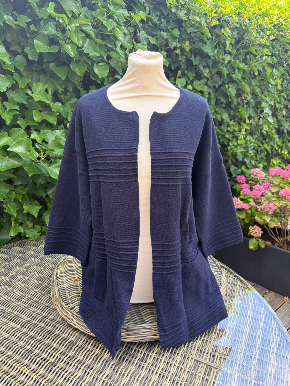 Repeat Vest | donkerblauw | Maat 38, Ophalen of Verzenden, Zo goed als nieuw, Maat 42/44 (L), Blauw