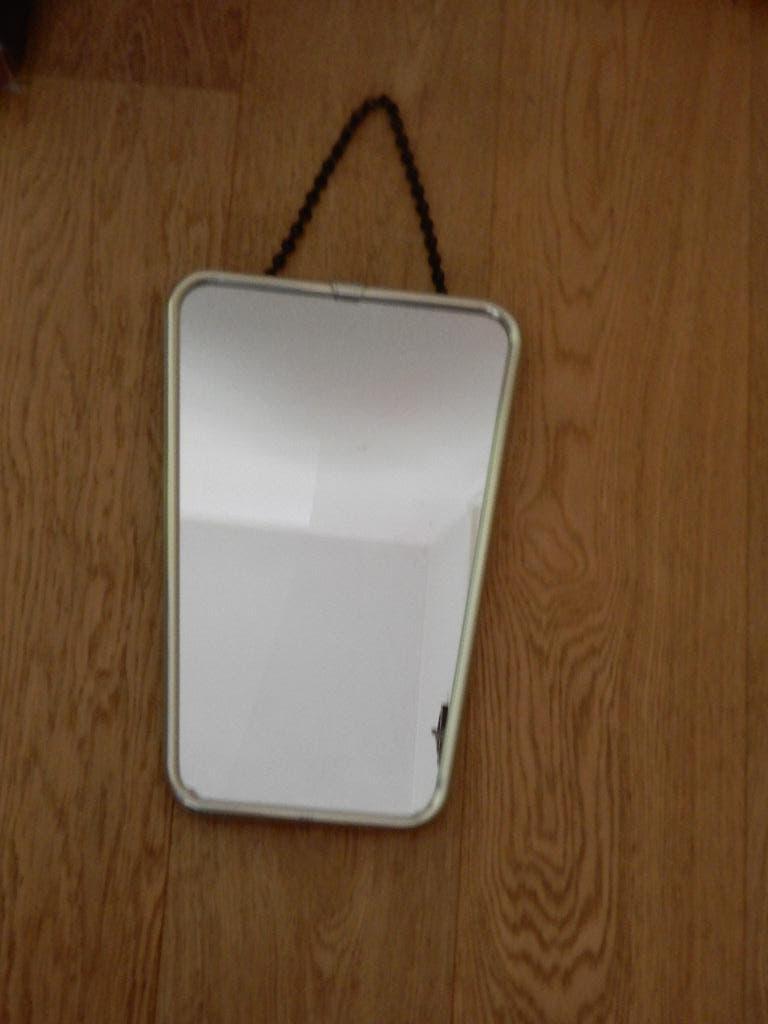Vintage spiegel, Minder dan 50 cm, Gebruikt, Ophalen of Verzenden, Minder dan 100 cm