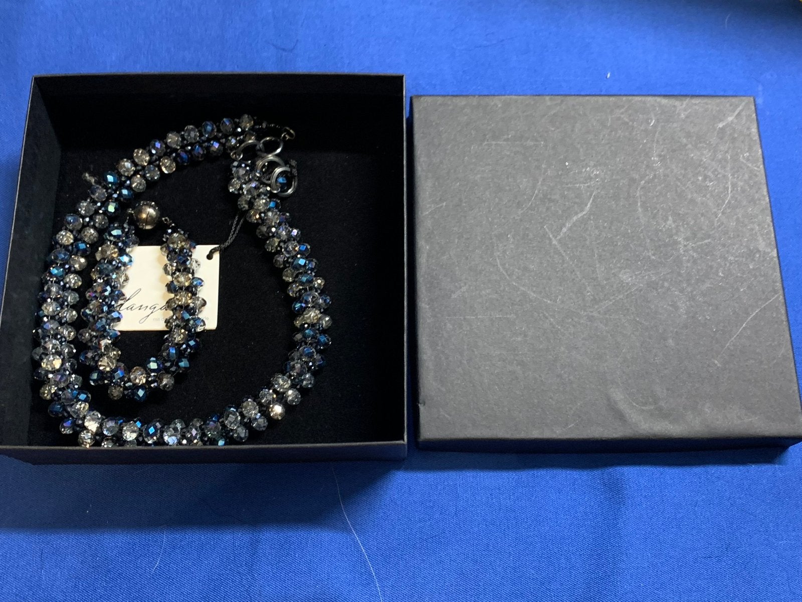 Mooie nieuwe kristallen Langani set ketting armband, Sieraden, Tassen en Uiterlijk, Ophalen of Verzenden, Nieuw, Overige materialen