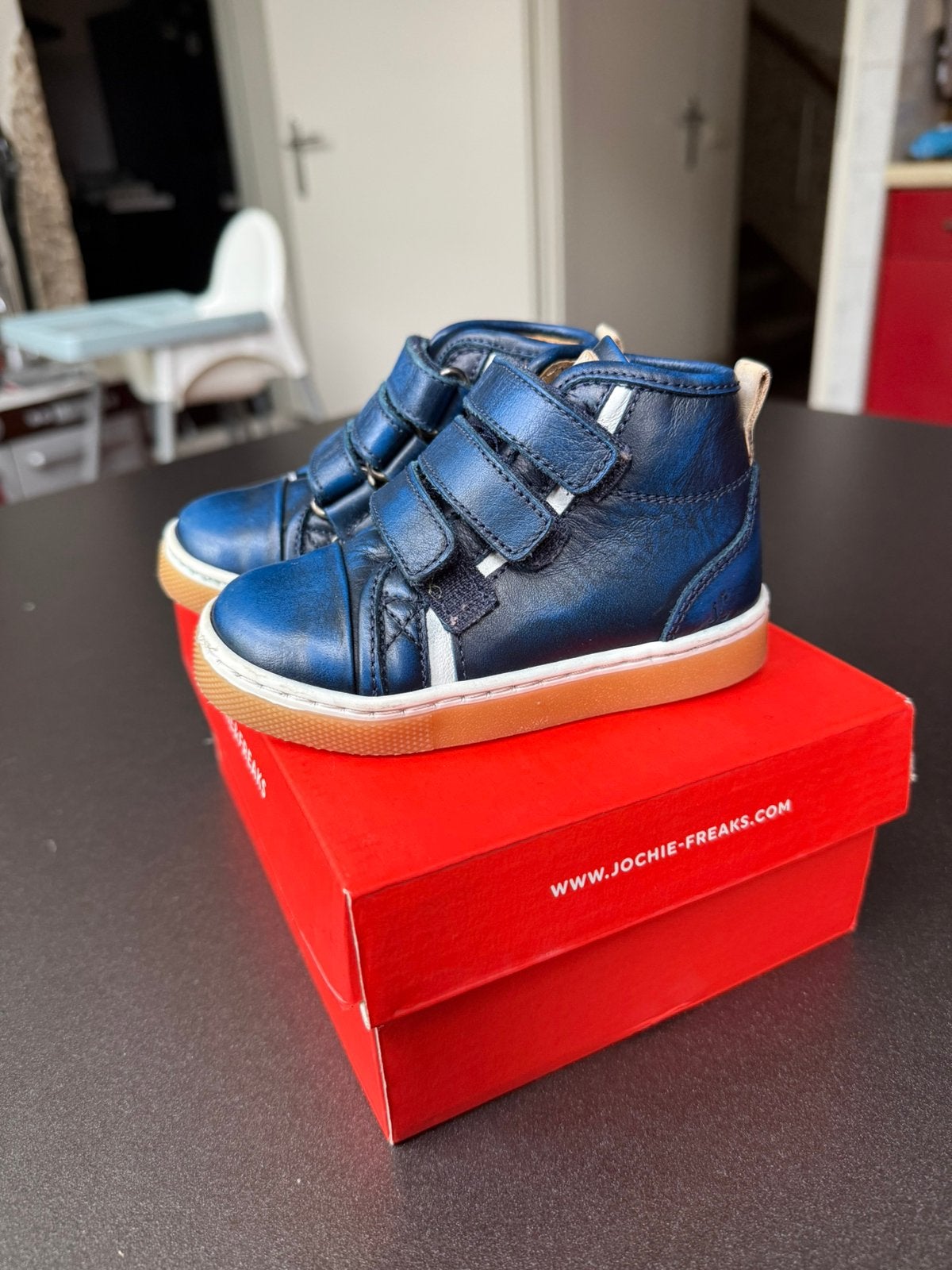 Jochie & Freaks babyschoentjes - Blauw, Ophalen of Verzenden, Zo goed als nieuw, Jongetje of Meisje, Schoentjes