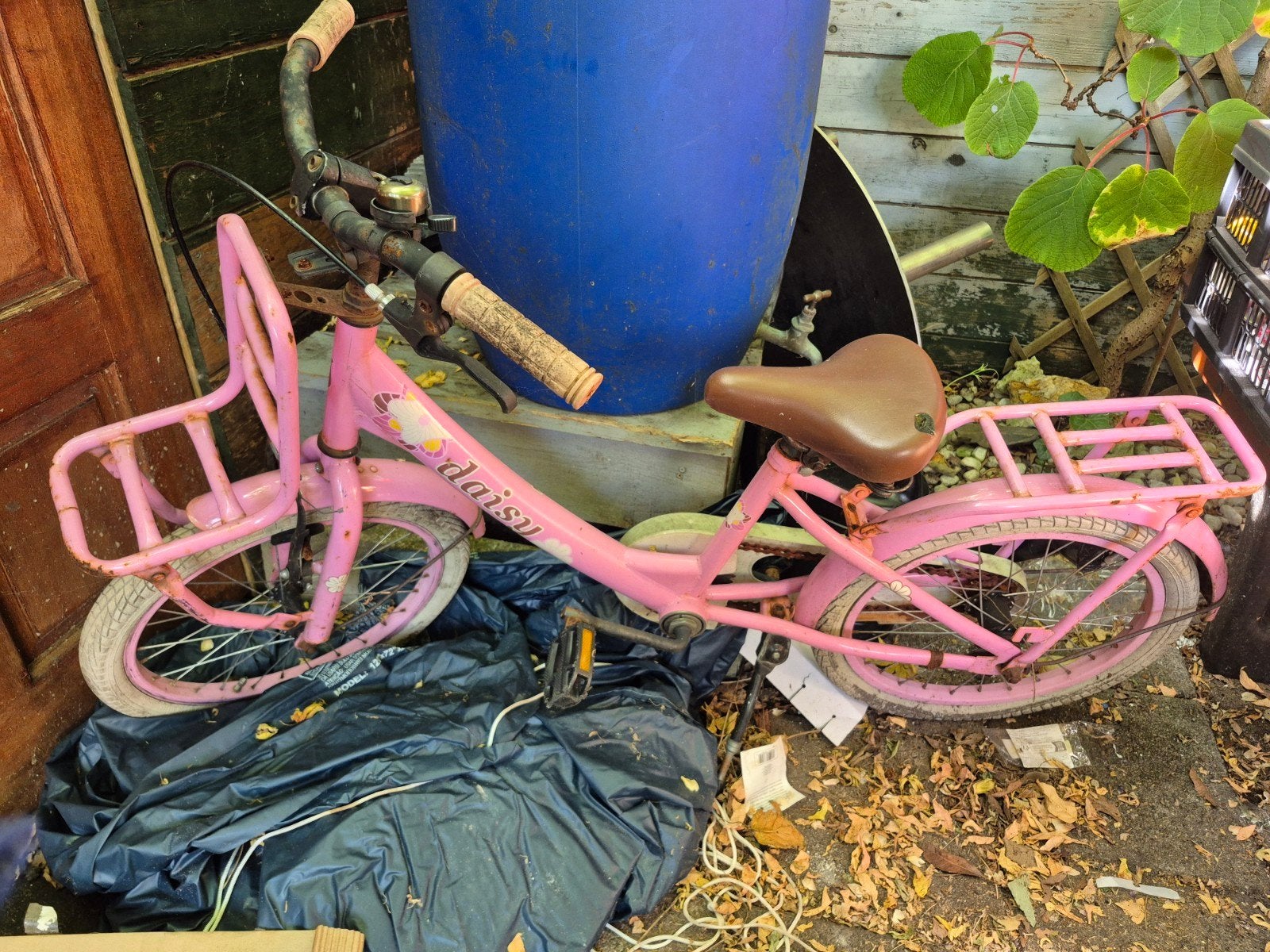 Oude roze kinderfiets - opknapper, Ophalen, Velgrem, Daisy, 16 tot 20 inch