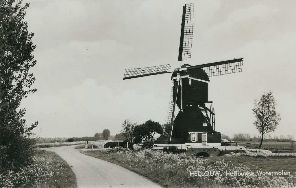 Hellouw Hellouwse Watermolen ca. 1975 molen, Ophalen of Verzenden, 1960 tot 1980, Ongelopen, Gelderland
