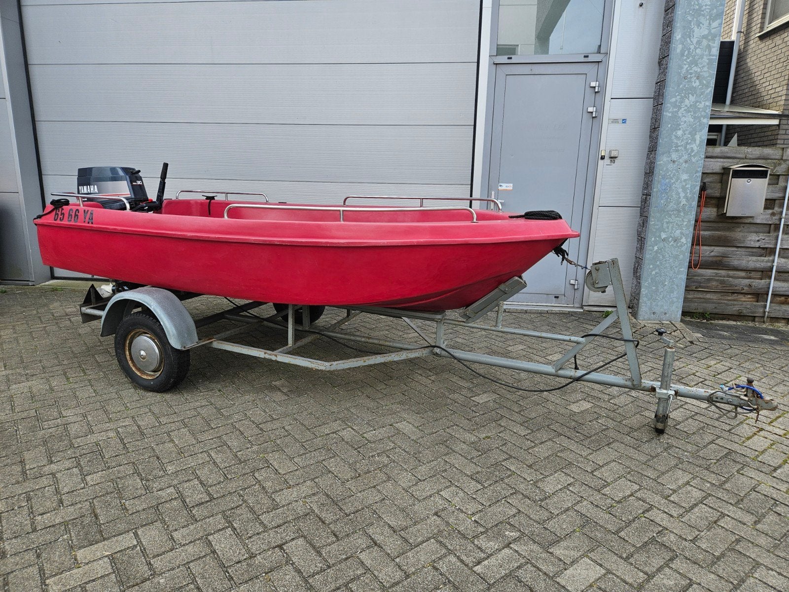 Jeanneau Speed Matic Open met Yamaha 30 pk buitenboordmotor, Watersport en Boten, Speedboten, Jeanneau, Gebruikt, 4 m, Composieten