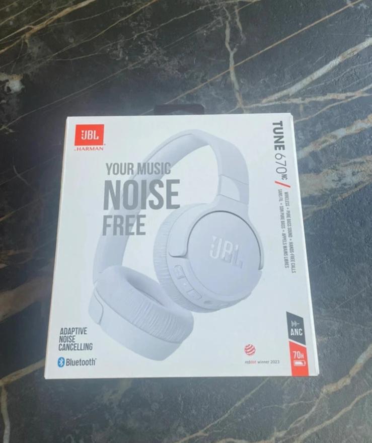 JBL Tune 670NC Wireless ANC Koptelefoon Wit – Nieuw in doos, Ophalen of Verzenden, Nieuw, Overige merken, Draadloos