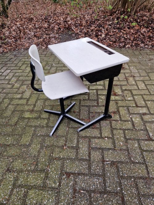 Schooltafel met stoel marko vintage, Ophalen of Verzenden, 'T Olde Gre-j, Info@toldegrej.nl, Endepoelstraat 20f Didam