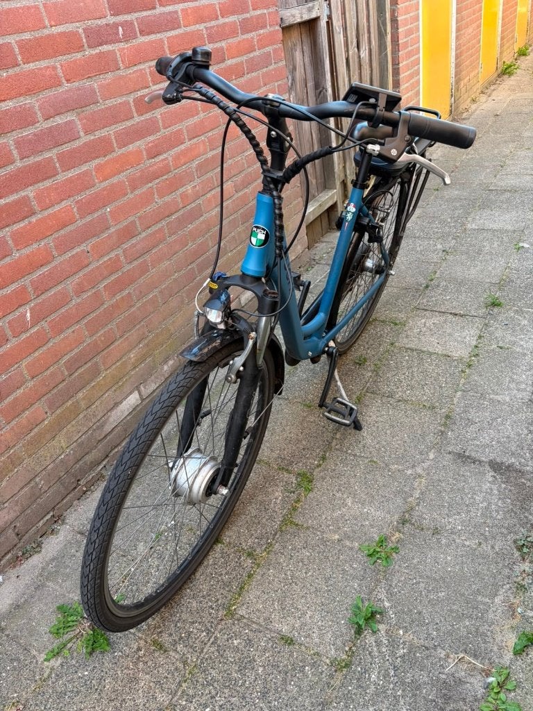 Puch E-Folk N3 e-bike blauw (10.586 km) remmen nakijken, Fietsen en Brommers, Elektrische fietsen, Gebruikt, 47 tot 51 cm, 50 km per accu of meer