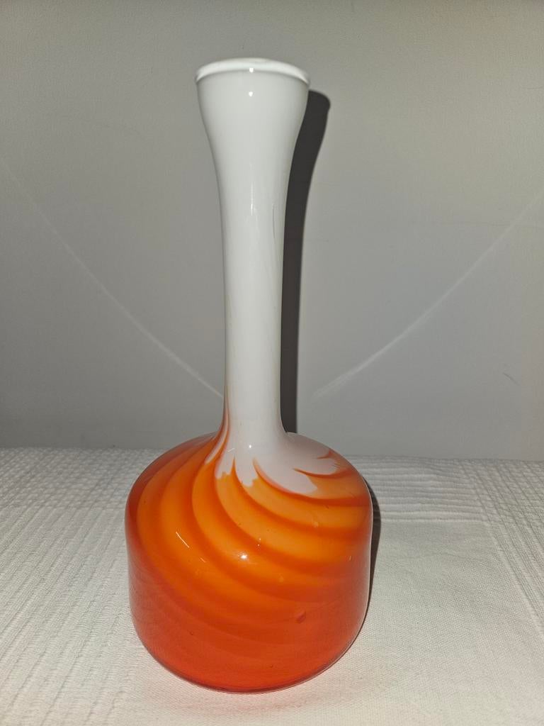 Vintage  Opaline Florence vaas (Carlo Moretti), Ophalen