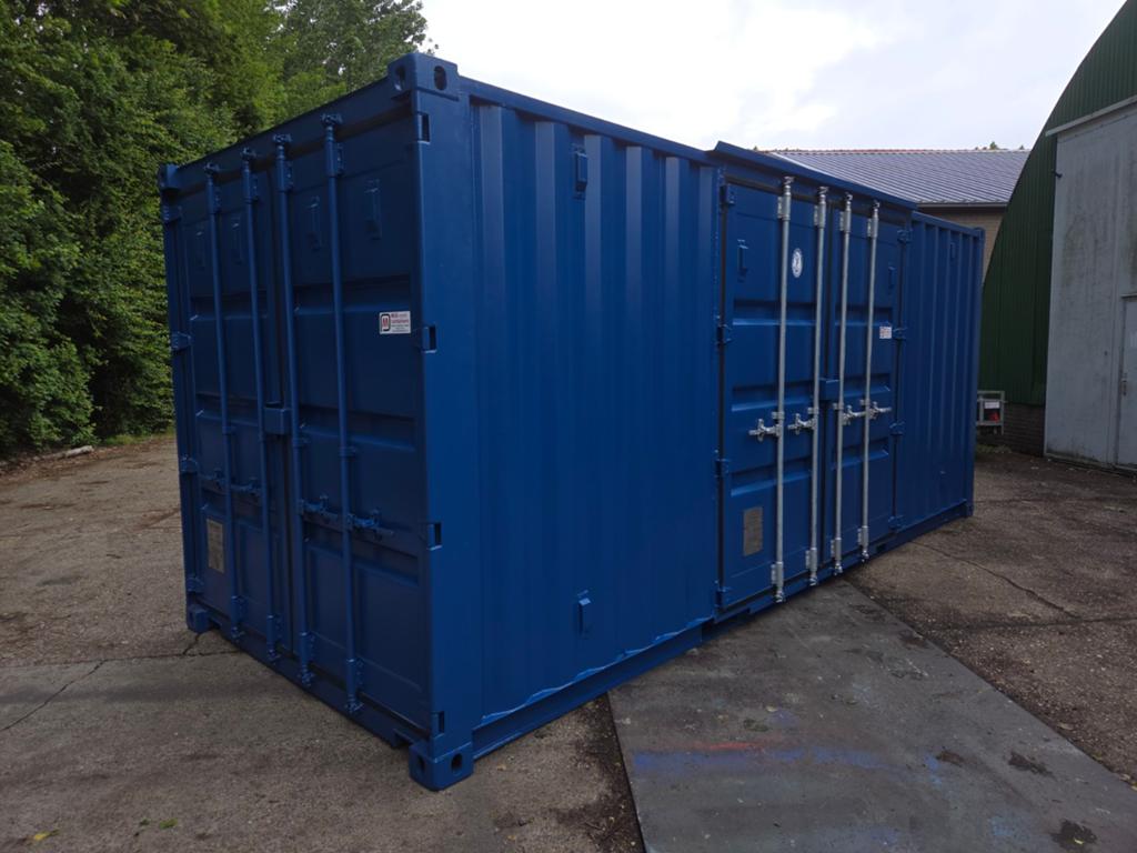 Nieuwe  20 ft zeecontainer extra zijdeuren, Zakelijke goederen, Ophalen of Verzenden