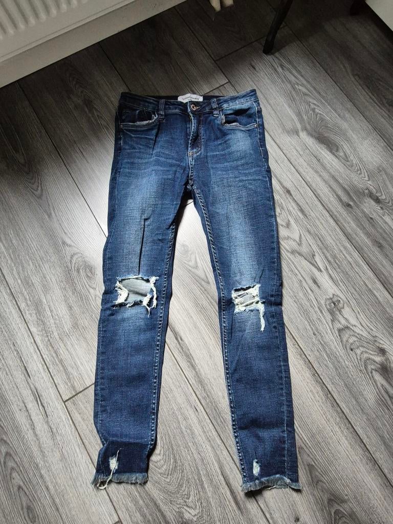 Queen hearts jeans, Blauw, Ophalen of Verzenden, Zo goed als nieuw, W28 - W29 (confectie 36)