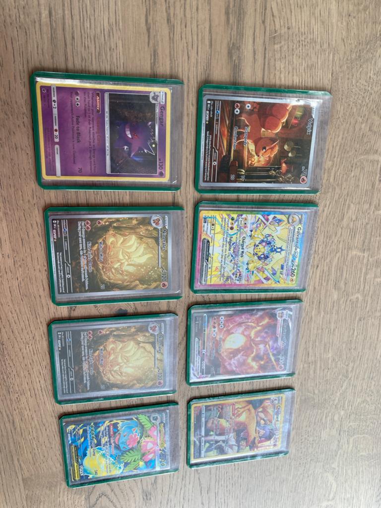 Pokémon kaarten - Charizard, Gengar, Ninetales, Vulpix, etc., Ophalen, Zo goed als nieuw, Losse kaart, Foil