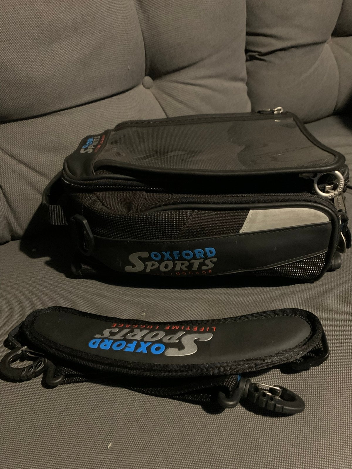 Oxford Sports Tanktas met kaartleesgedeelte en regenhoes, Motoren, Accessoires | Overige, Gebruikt, Ophalen