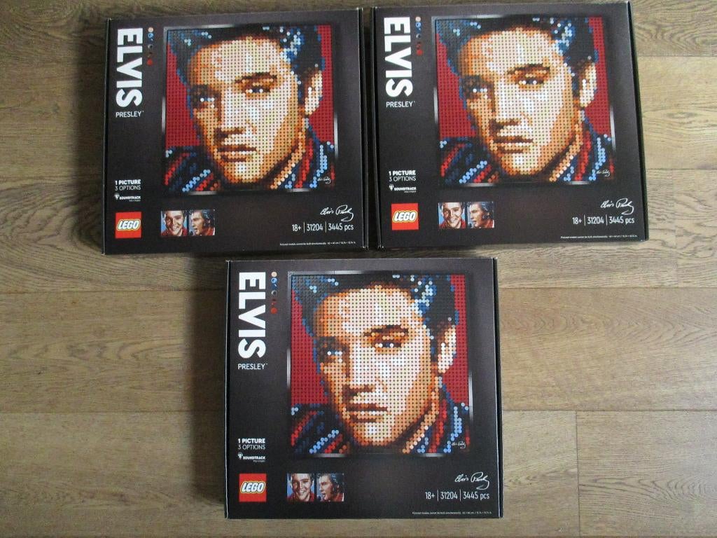 3x LEGO Art * ELVIS PRESLEY * 31204 * Nieuw, Ophalen, Lego, Nieuw, Complete set