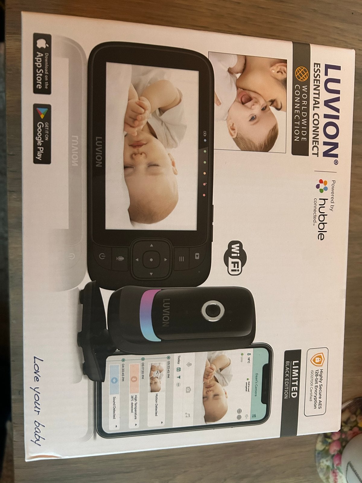 Luvion Essential Connect Babyfoon met Camera en Wifi, Ophalen of Verzenden, Zo goed als nieuw, Minder dan 100 meter, Camera