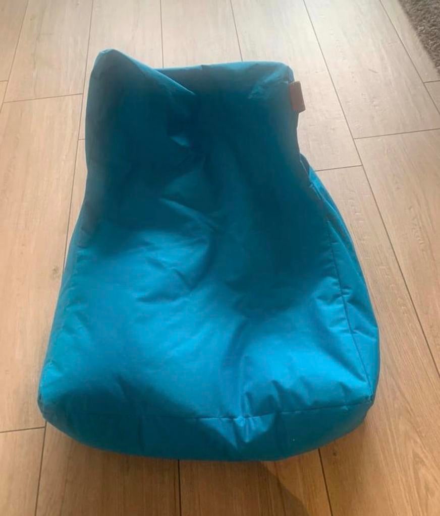 Kleine blauwe zitzak, Ophalen, Zo goed als nieuw, Blauw, Zitzak