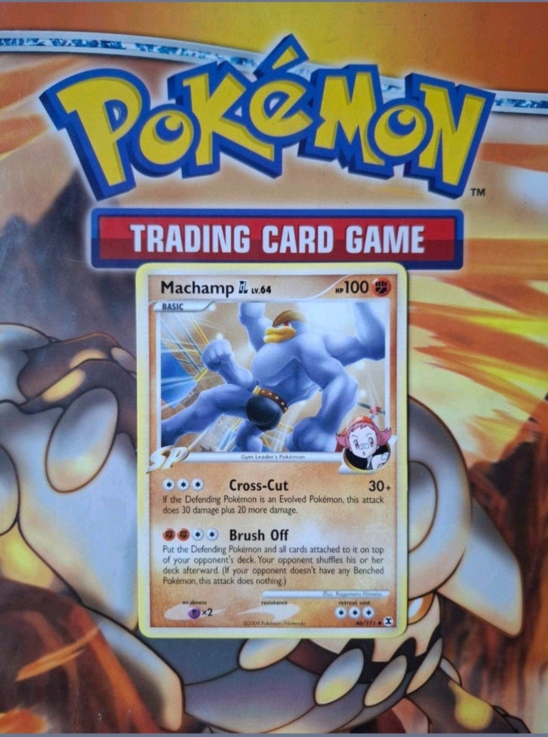 Machamp 46/111 Platinum Rising Rivals pokemon kaart, Ophalen of Verzenden, Gebruikt, Losse kaart