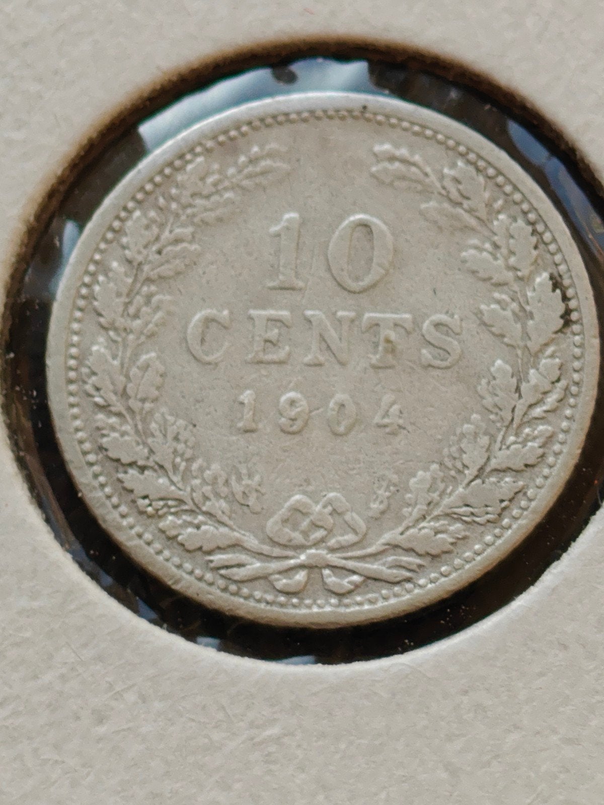 10 cent 1904 Koningin Wilhelmina zilveren munt, Postzegels en Munten, Munten | Nederland, Zilver, Ophalen of Verzenden, 10 cent