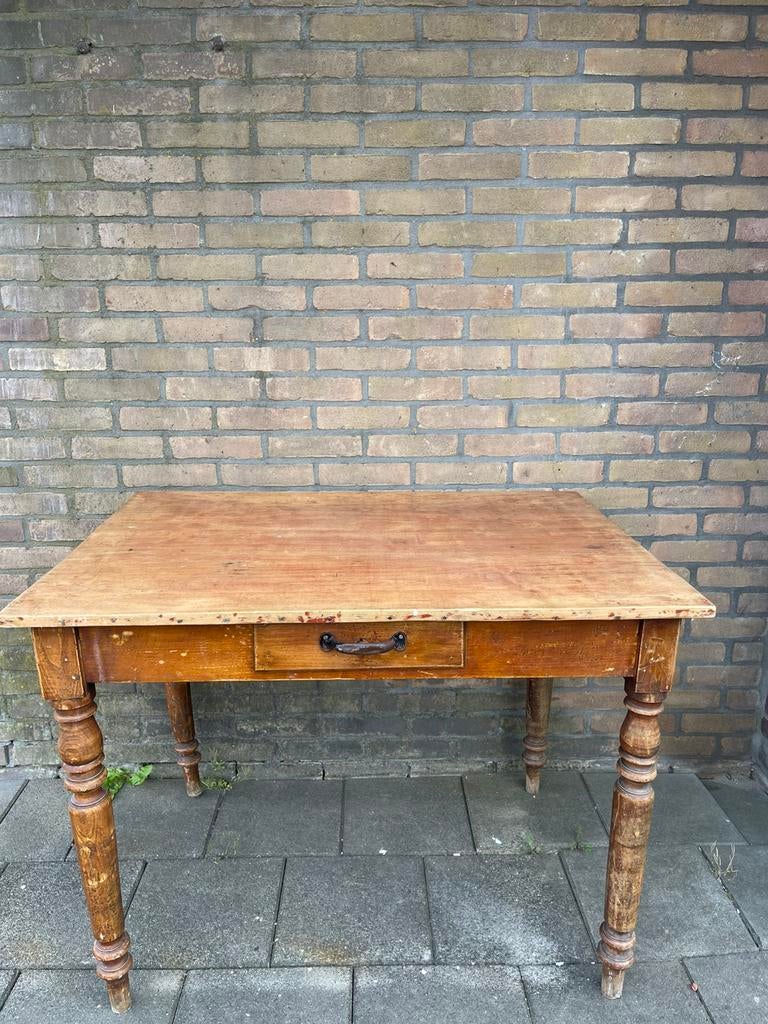 Tafel / Bureau uit grachtenpand, Ophalen