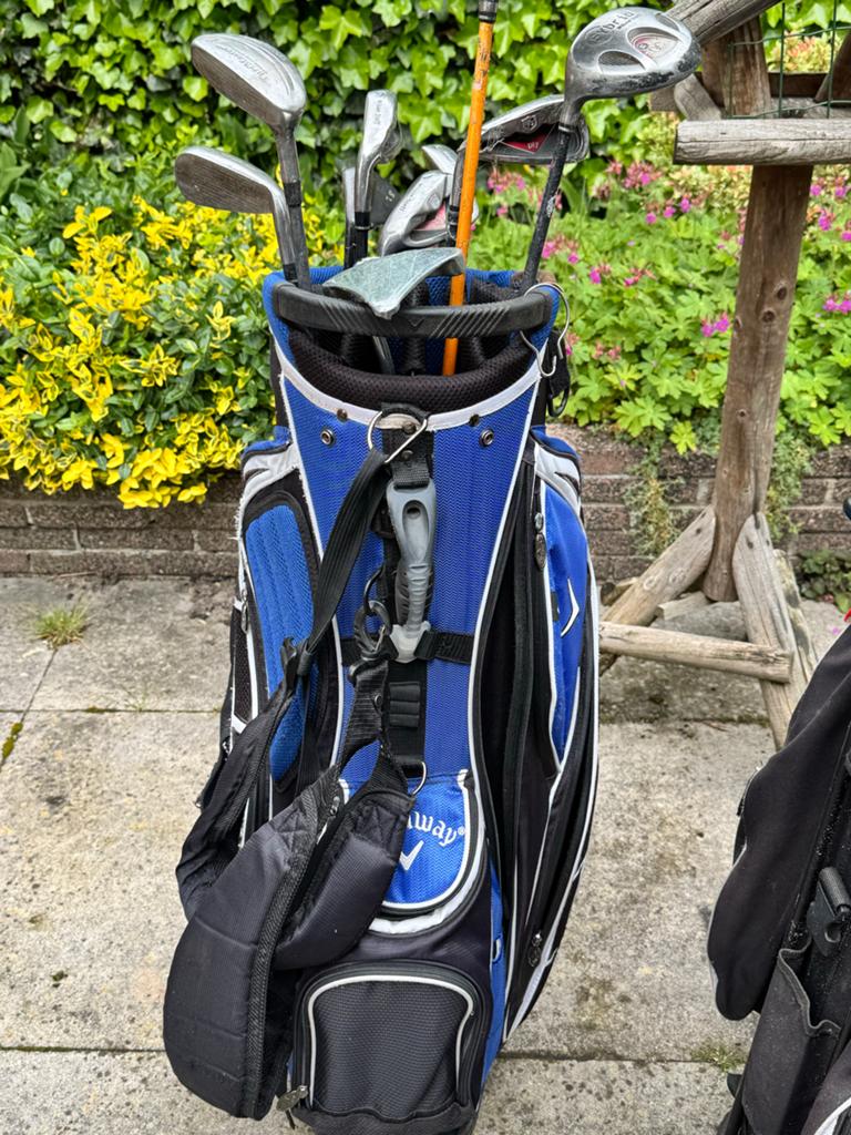 Diverse Golfuitrusting: Tassen, Clubs en Golfkar, Sport en Fitness, Golf, Ophalen, Gebruikt, Set, Overige merken