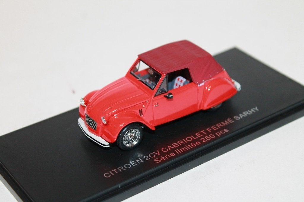 Citroen 2CV Cabriolet Sarhy ferme rood (1:43, Franstyle), Hobby en Vrije tijd, Modelauto's | 1:43, Overige merken, Auto, Franstyle
